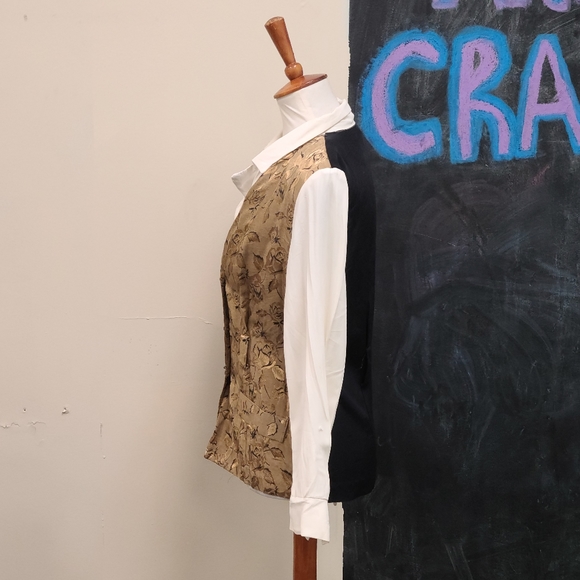 Vintage Button Up and Faux Vest Top - Picture 4 of 7